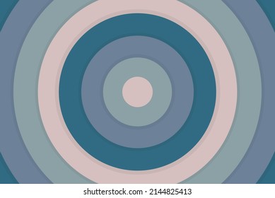 Colorful nested circles abstract background with pastel colors, geometrical circle background, colored geometric pattern backdrop