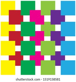 colorful Nested into squares 50 