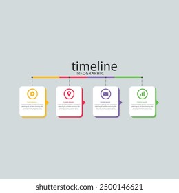 Colorful new infographic steps 6 template design 