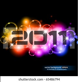Colorful New Year Celebration Background with Glitter and Rainbow Colours