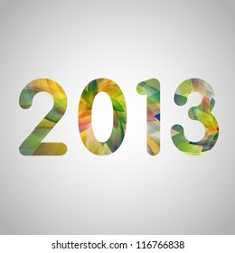Colorful New Year illustration