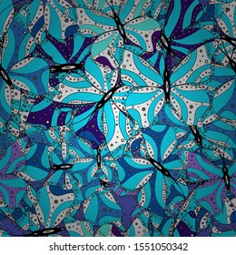 Colorful nice folk vector seamless pattern with butterflies. Simple cute pattern for invitation, card, print. Colored butterfly on a white, blue and black background.