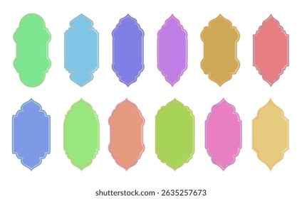 Colorful Nice Frame or Border Background Set for Children