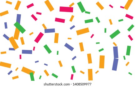 Colorful nice looking bright confetti. Festive vector illustration