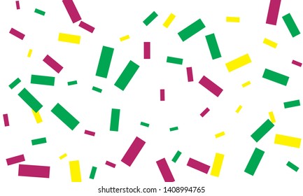Colorful nice looking bright confetti. Festive vector illustration