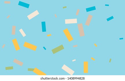 Colorful nice looking bright confetti. Festive vector illustration