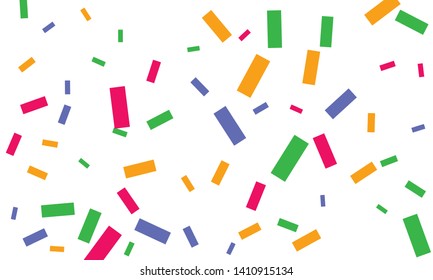 Colorful nice looking bright confetti. Festive vector illustration