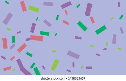 Colorful nice looking bright confetti. Festive vector illustration
