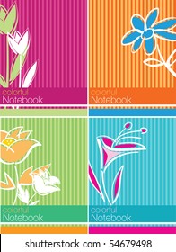 colorful notebook cover design