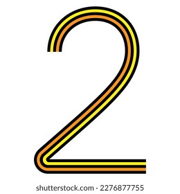Farbiges Design Nummer 2 für Mathematik, Business und Bildung.