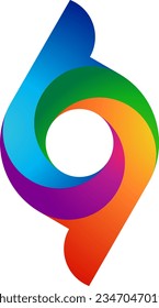 Colorful Number 6 and 9 Logo design