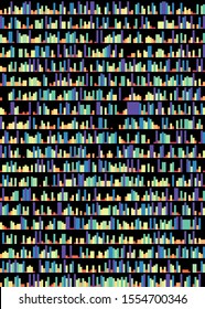 Colorful Number E constant Data Visualisation Art Computational Generative illustration
