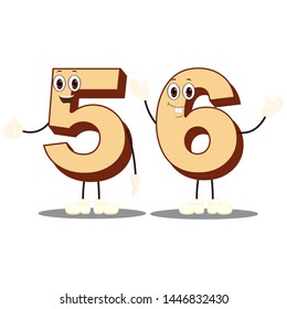 Colorful Number Fifty-Six Character Vector