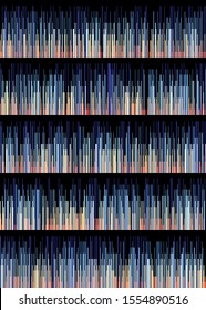 Colorful Number 'pi' Data Visualisation Art Computational Generative illustration