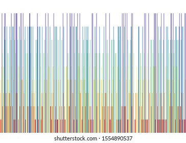 Colorful Number 'pi' Data Visualisation Art Computational Generative illustration