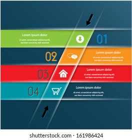 Colorful numbered banners /can be use for web design, web elements, infographics, banners, advertising, applications. EPS10 Vector . 