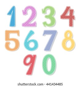 Colorful Numbers Stock Vector (Royalty Free) 441434485 | Shutterstock