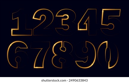 Colorful numbers,3d number, set number, number