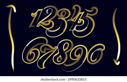 Colorful numbers,3d number, set number, number