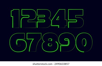 Colorful numbers,3d number, set number, number