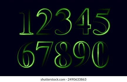 Colorful numbers,3d number, set number, number