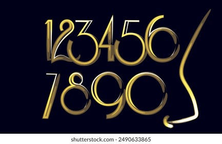 Colorful numbers,3d number, set number, number