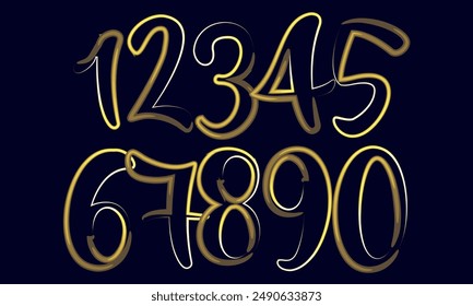 Colorful numbers,3d number, set number, number