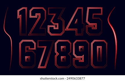 Colorful numbers,3d number, set number, number