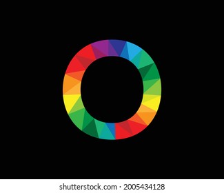 Colorful O Letter Logo And Icon Vector Element Design.
