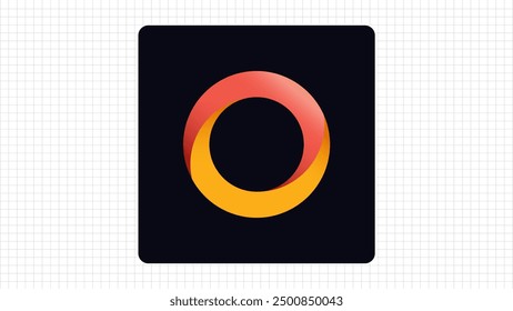 Colorful O Letter Vector Logo, Stylish Gradient Logo Sign O Letter, O Character Logo Symbol