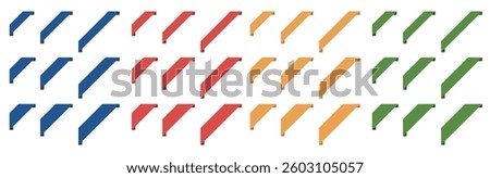 Colorful obi set to match the corner
