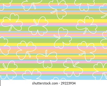 colorful oblique line background with clover