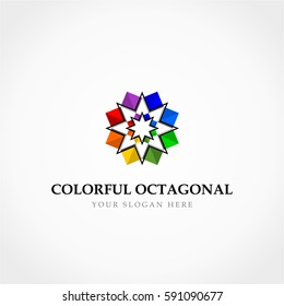 Colorful Octagonal Logo