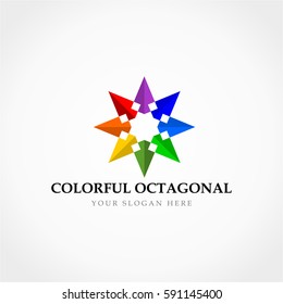Colorful Octagonal Logo