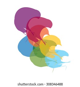 Colorful odd shape