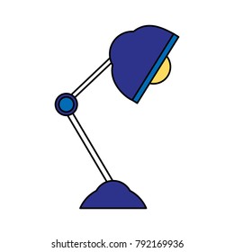 colorful office light lamp object of the desk