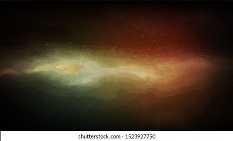 The colorful oil painting style abstract modern digital art texture background picture of the galaxy. ( vector )