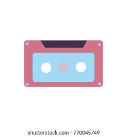 colorful old cassette retro object stereo