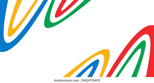 Colorful olympic games banner background. Vector illustration