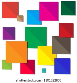 Colorful on white background