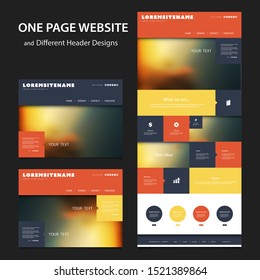 Free Flat Website Template Vector Background Download Free