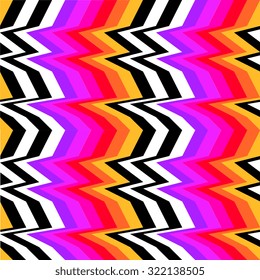 Colorful op-art stripes