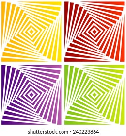 Colorful optical illusion 
