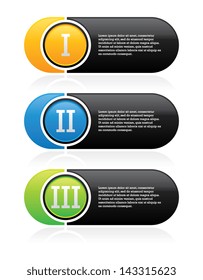 Colorful Option Banners
