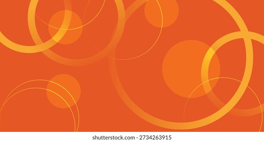 Gradiente de fondo 3D de patrón de círculo naranja colorido con diseño de color pastel suave. Plantilla Abstractas y fondo de textura con estilo moderno. Ilustración vectorial Eps10