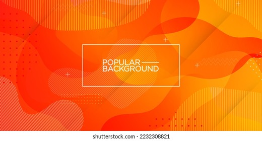 colorful orange dynamic background design in bright style with shadows and lines color. EPS10 Vector background.