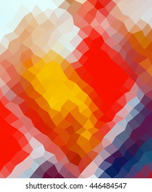 colorful orange geometric low poly gradient graphic background vector eps10