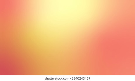 Colorful Orange Gradient Blurry Background. Abstract Art Wallpaper. Vector Illustration