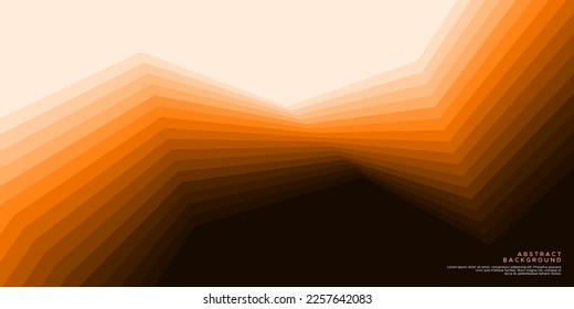 Colorful orange lines abstract background. Modern linear shades wallpaper.