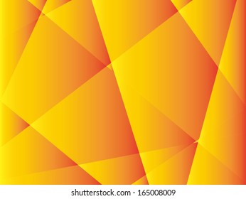 Colorful orange polygon abstract background, vector